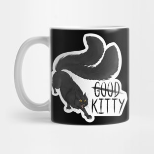 G̶o̶o̶d̶ Kitty Die-cut Long Hair Red-Gold Eyes Mug